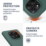 Laptop, Telefoane si Tablete - Telefoane mobile si accesorii - Accesorii Telefoane - Huse telefoane - Husa Kwmobile pentru Xiaomi Redmi Note 14 Pro 5G/Redmi Note 14 Pro Plus 5G/Poco X7, incarcare wireless, silicon, verde - Infinity.ro