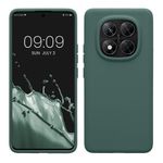 Laptop, Telefoane si Tablete - Telefoane mobile si accesorii - Accesorii Telefoane - Huse telefoane - Husa Kwmobile pentru Xiaomi Redmi Note 14 Pro 5G/Redmi Note 14 Pro Plus 5G/Poco X7, incarcare wireless, silicon, verde - Infinity.ro