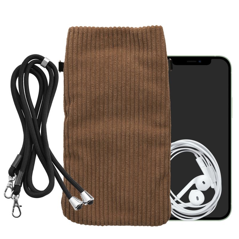Laptop, Telefoane si Tablete - Telefoane mobile si accesorii - Accesorii Telefoane - Huse telefoane - Husa Kwmobile, inchidere magnetica, protectie la zgarieturi, protectie la praf, textil, nailon, maro - Infinity.ro