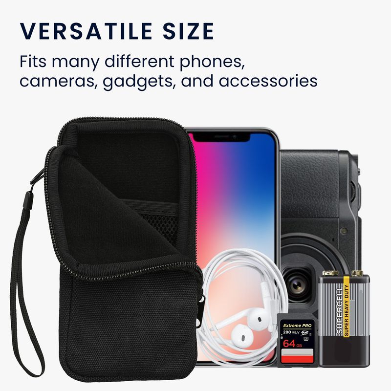 Laptop, Telefoane si Tablete - Telefoane mobile si accesorii - Accesorii Telefoane - Huse telefoane - Husa tip holster Kwmobile, protectie la zgarieturi, protectie la praf, panza, microfibra, negru - Infinity.ro