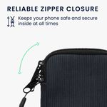 Laptop, Telefoane si Tablete - Telefoane mobile si accesorii - Accesorii Telefoane - Huse telefoane - Husa tip holster Kwmobile, protectie la socuri, neopren, textil, albastru - Infinity.ro