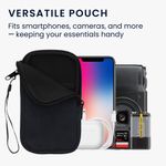 Laptop, Telefoane si Tablete - Telefoane mobile si accesorii - Accesorii Telefoane - Huse telefoane - Husa tip holster Kwmobile, protectie la socuri, neopren, textil, albastru - Infinity.ro