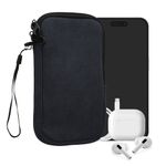 Laptop, Telefoane si Tablete - Telefoane mobile si accesorii - Accesorii Telefoane - Huse telefoane - Husa tip holster Kwmobile, protectie la socuri, neopren, textil, albastru - Infinity.ro