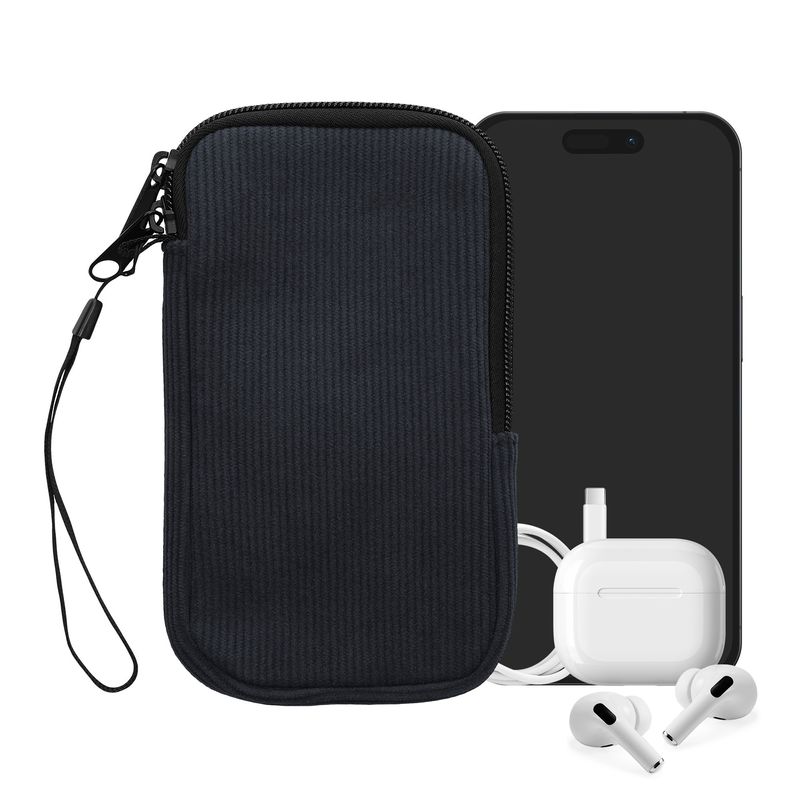 Laptop, Telefoane si Tablete - Telefoane mobile si accesorii - Accesorii Telefoane - Huse telefoane - Husa tip holster Kwmobile, protectie la socuri, neopren, textil, albastru - Infinity.ro