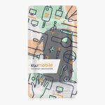 Laptop, Telefoane si Tablete - Telefoane mobile si accesorii - Accesorii Telefoane - Huse telefoane - Husa tip holster Kwmobile, curea de mana, neopren, textil, negru - Infinity.ro