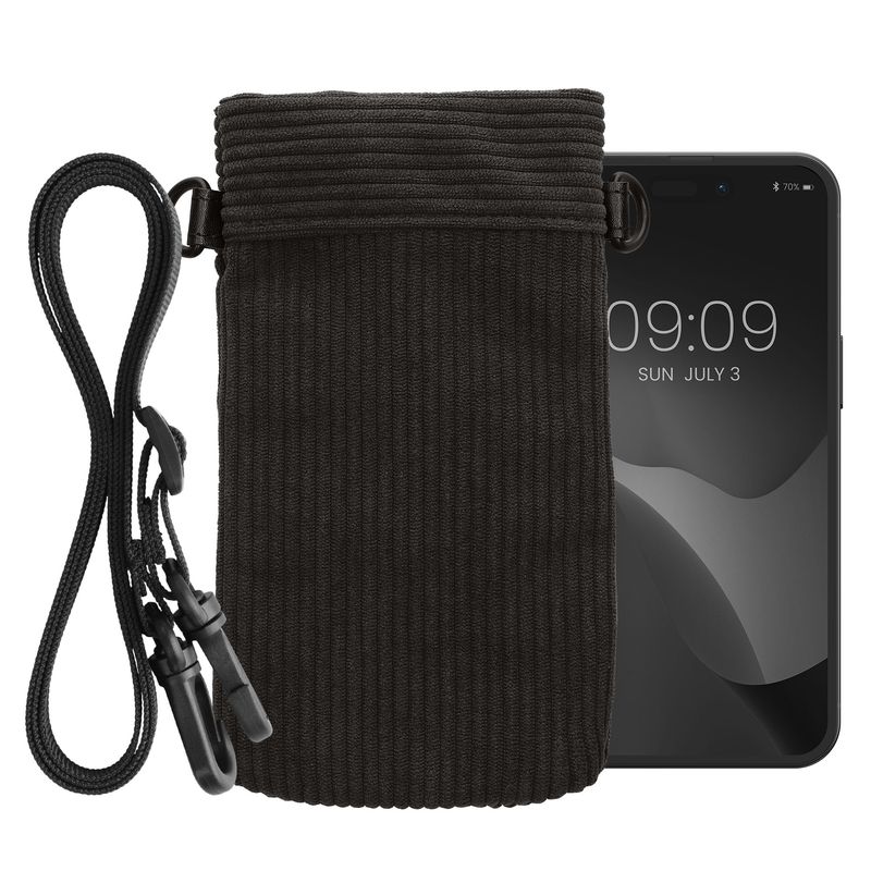 Laptop, Telefoane si Tablete - Telefoane mobile si accesorii - Accesorii Telefoane - Huse telefoane - Husa tip holster Kwmobile, inchidere magnetica, microfibra, gri - Infinity.ro