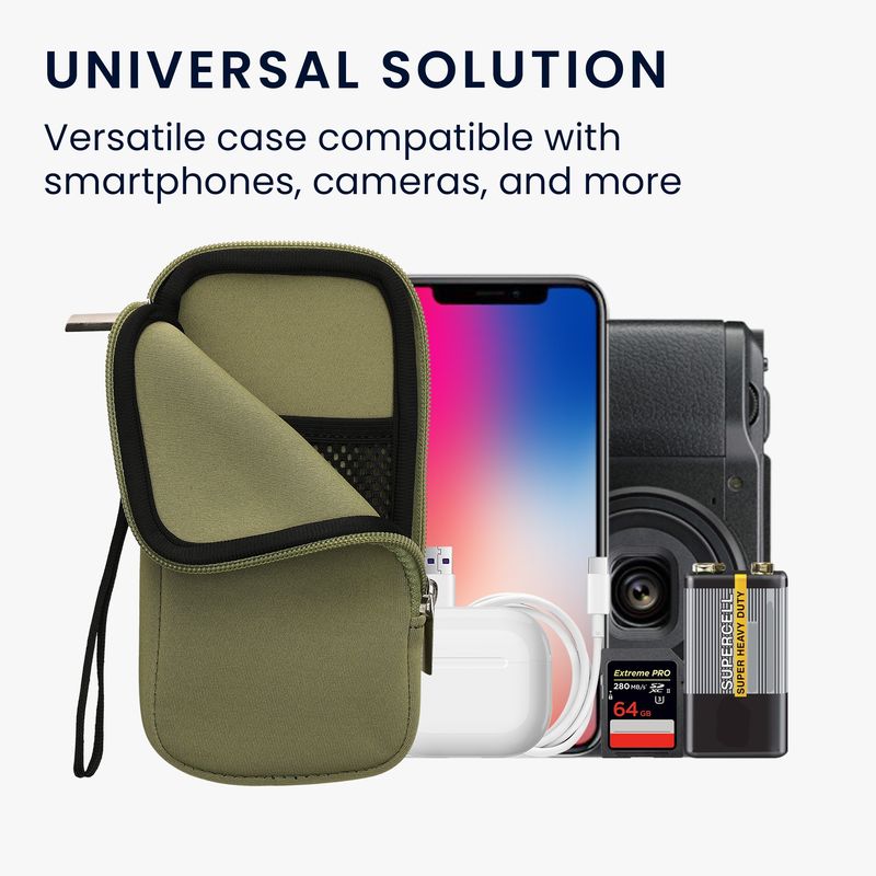 Laptop, Telefoane si Tablete - Telefoane mobile si accesorii - Accesorii Telefoane - Huse telefoane - Husa tip holster Kwmobile, protectie la zgarieturi, neopren, verde - Infinity.ro