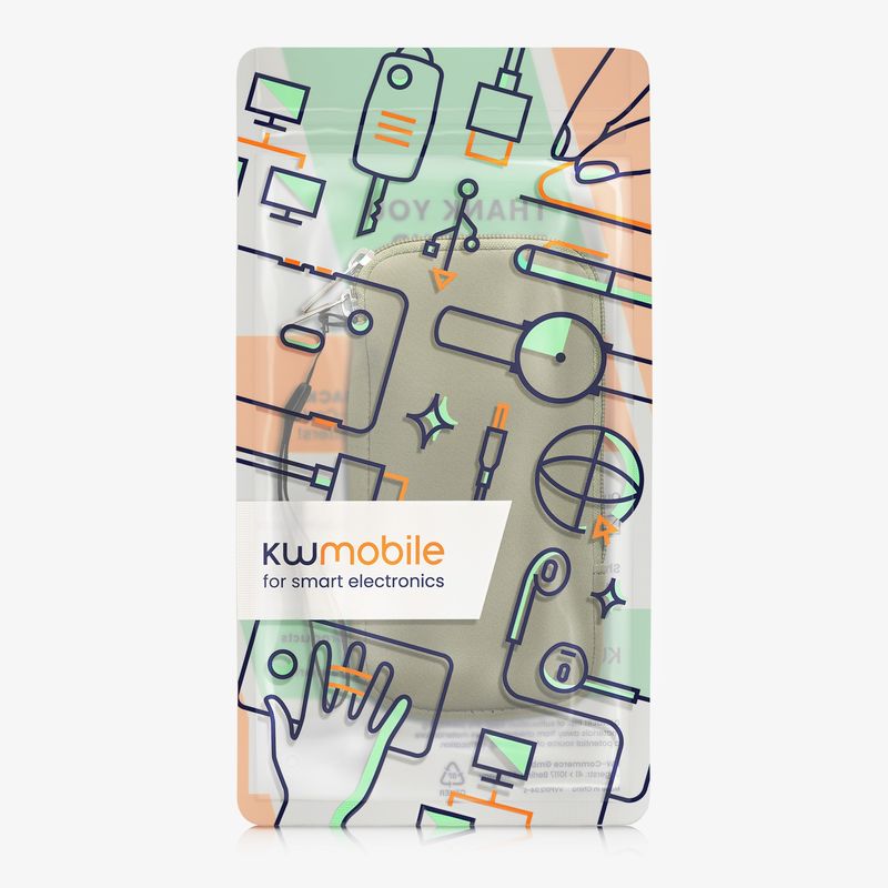 Laptop, Telefoane si Tablete - Telefoane mobile si accesorii - Accesorii Telefoane - Huse telefoane - Husa tip holster Kwmobile, protectie la zgarieturi, neopren, verde - Infinity.ro