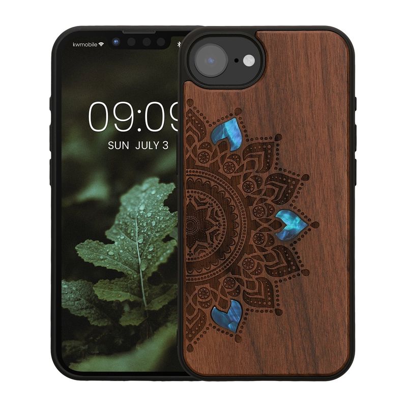 Laptop, Telefoane si Tablete - Telefoane mobile si accesorii - Accesorii Telefoane - Huse telefoane - Husa tip bumper Kwmobile pentru iPhone 17e/16e, protectie la socuri, lemn, TPU, maro - Infinity.ro