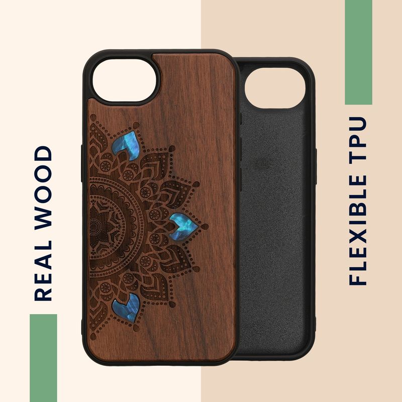 Laptop, Telefoane si Tablete - Telefoane mobile si accesorii - Accesorii Telefoane - Huse telefoane - Husa tip bumper Kwmobile pentru iPhone 17e/16e, protectie la socuri, lemn, TPU, maro - Infinity.ro