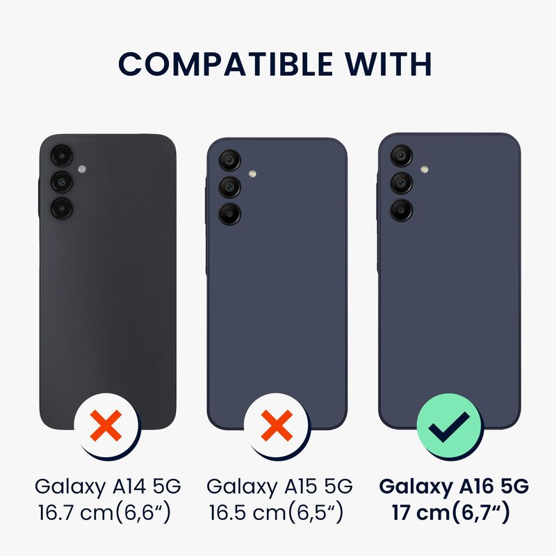 Laptop, Telefoane si Tablete - Telefoane mobile si accesorii - Accesorii Telefoane - Huse telefoane - Husa tip portofel Kwmobile pentru Samsung Galaxy A16 5G, inchidere magnetica, piele ecologica, negru - Infinity.ro