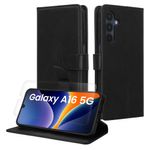 Laptop, Telefoane si Tablete - Telefoane mobile si accesorii - Accesorii Telefoane - Huse telefoane - Husa tip portofel Kwmobile pentru Samsung Galaxy A16 5G, inchidere magnetica, piele ecologica, negru - Infinity.ro