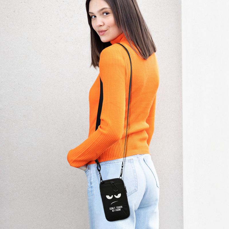 Laptop, Telefoane si Tablete - Telefoane mobile si accesorii - Accesorii Telefoane - Huse telefoane - Husa tip holster Kwmobile, prindere cu carabina, neopren, multicolor - Infinity.ro