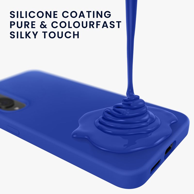 Laptop, Telefoane si Tablete - Telefoane mobile si accesorii - Accesorii Telefoane - Huse telefoane - Husa Kwmobile pentru Samsung Galaxy S25 Edge, incarcare wireless, anti-alunecare, silicon, albastru - Infinity.ro