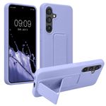 Laptop, Telefoane si Tablete - Telefoane mobile si accesorii - Accesorii Telefoane - Huse telefoane - Husa Kwmobile pentru Samsung Galaxy S25, functie stand, silicon, lavanda - Infinity.ro