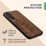 Laptop, Telefoane si Tablete - Telefoane mobile si accesorii - Accesorii Telefoane - Huse telefoane - Husa tip bumper Kwmobile pentru Samsung Galaxy A56 5G, anti-alunecare, protectie la zgarieturi, lemn, TPU, maro - Infinity.ro