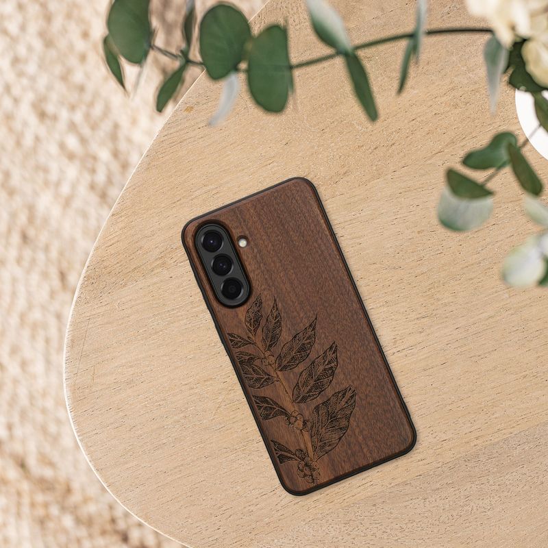 Laptop, Telefoane si Tablete - Telefoane mobile si accesorii - Accesorii Telefoane - Huse telefoane - Husa tip bumper Kwmobile pentru Samsung Galaxy A56 5G, anti-alunecare, protectie la zgarieturi, lemn, TPU, maro - Infinity.ro