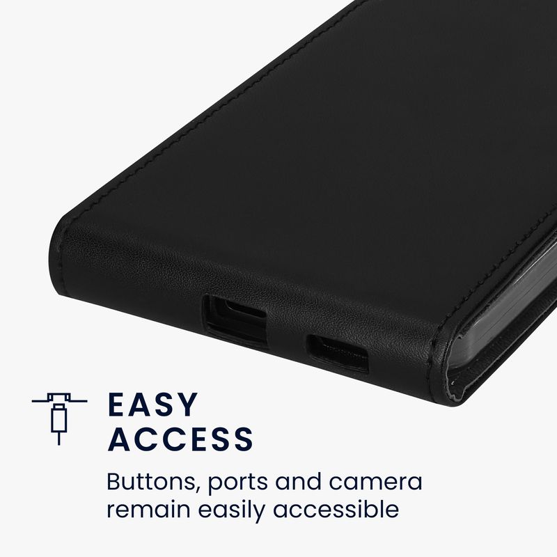 Laptop, Telefoane si Tablete - Telefoane mobile si accesorii - Accesorii Telefoane - Huse telefoane - Husa tip flip Kwmobile pentru Samsung Galaxy A36 5G, inchidere magnetica, piele ecologica, negru - Infinity.ro