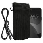 Laptop, Telefoane si Tablete - Telefoane mobile si accesorii - Accesorii Telefoane - Huse telefoane - Husa tip holster Kwmobile, inchidere magnetica, microfibra, negru - Infinity.ro