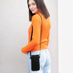 Laptop, Telefoane si Tablete - Telefoane mobile si accesorii - Accesorii Telefoane - Huse telefoane - Husa tip holster Kwmobile, inchidere magnetica, microfibra, negru - Infinity.ro