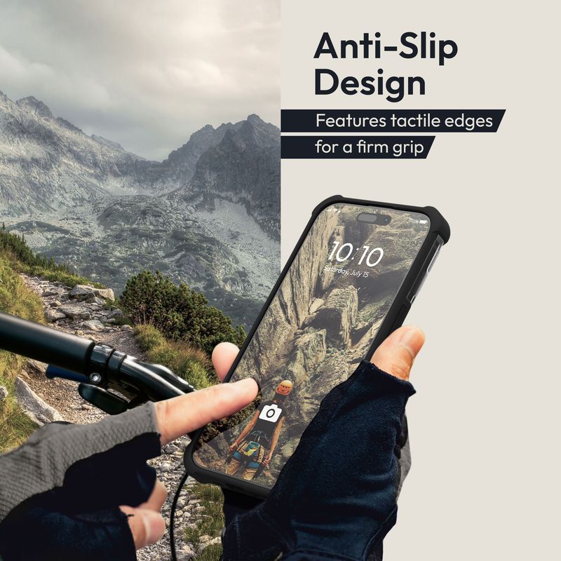 Laptop, Telefoane si Tablete - Telefoane mobile si accesorii - Accesorii Telefoane - Huse telefoane - Husa Oakshield pentru iPhone 15 Pro, compatibilitate MagSafe, TPU, negru - Infinity.ro