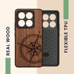 Laptop, Telefoane si Tablete - Telefoane mobile si accesorii - Accesorii Telefoane - Huse telefoane - Husa tip bumper Kwmobile pentru Xiaomi 14T Pro, anti-alunecare, protectie la socuri, lemn, TPU, maro - Infinity.ro