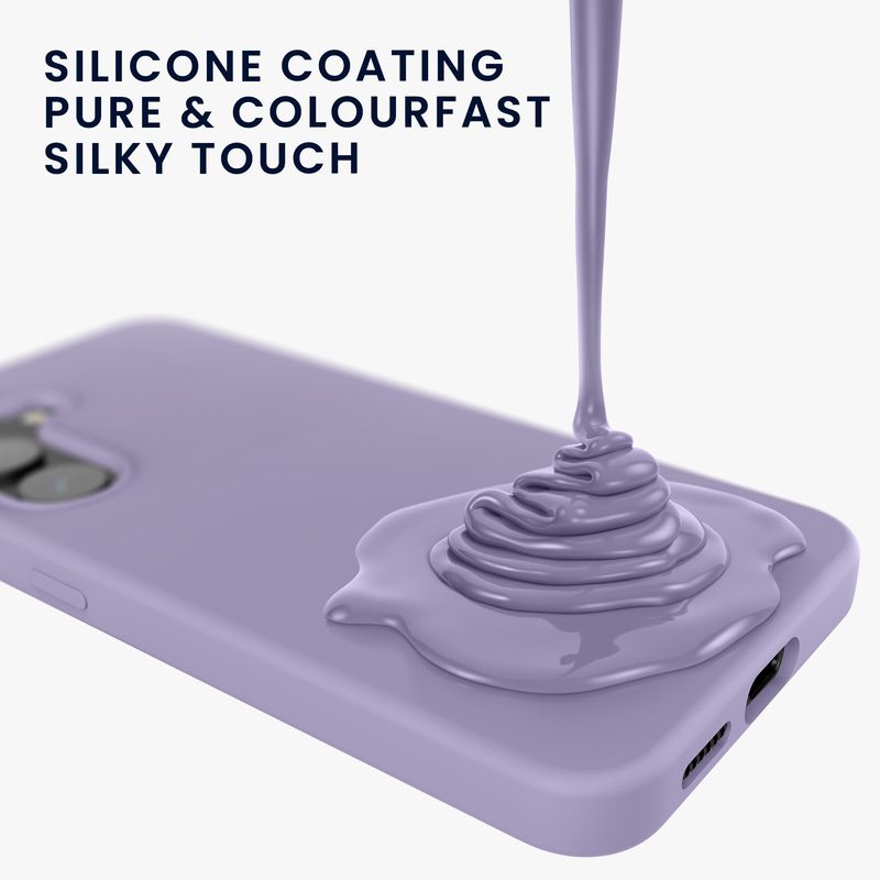 Laptop, Telefoane si Tablete - Telefoane mobile si accesorii - Accesorii Telefoane - Huse telefoane - Husa Kwmobile pentru Samsung Galaxy S25 Plus, incarcare wireless, silicon, lavanda - Infinity.ro