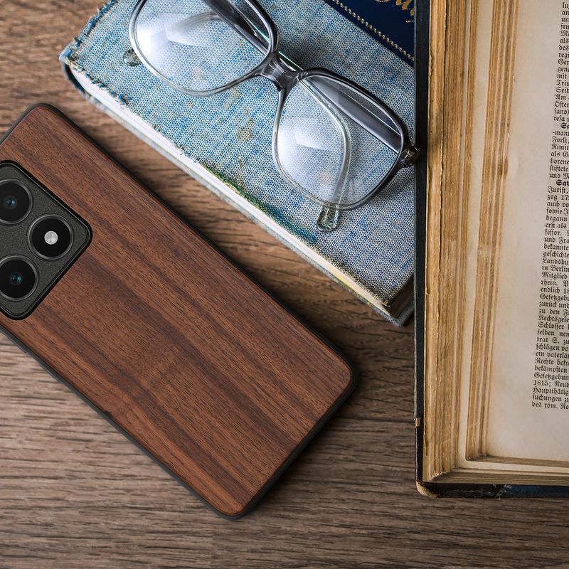 Laptop, Telefoane si Tablete - Telefoane mobile si accesorii - Accesorii Telefoane - Huse telefoane - Husa tip bumper Kwmobile pentru Xiaomi 14T, anti-alunecare, protectie la socuri, lemn, TPU, maro - Infinity.ro