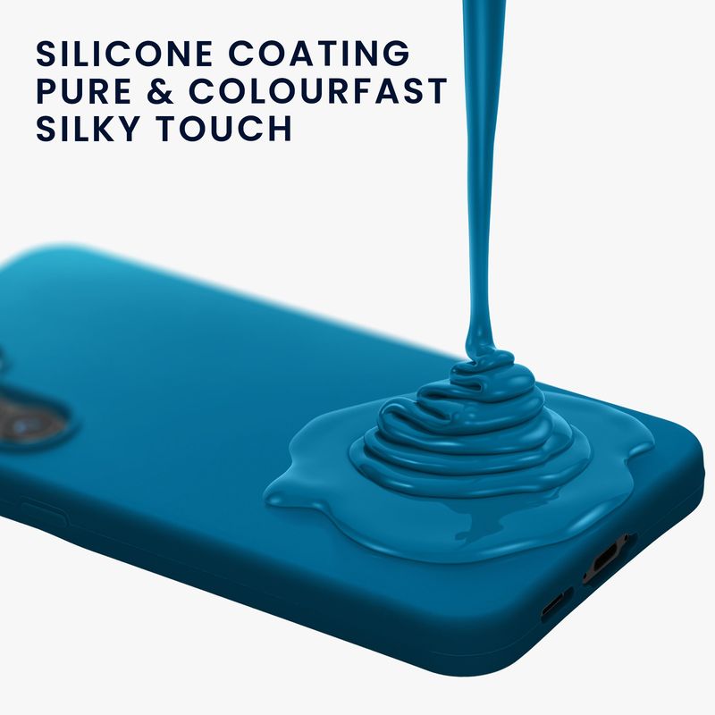 Laptop, Telefoane si Tablete - Telefoane mobile si accesorii - Accesorii Telefoane - Huse telefoane - Husa Kwmobile pentru Samsung Galaxy S24 FE, incarcare wireless, silicon, albastru caraibian - Infinity.ro
