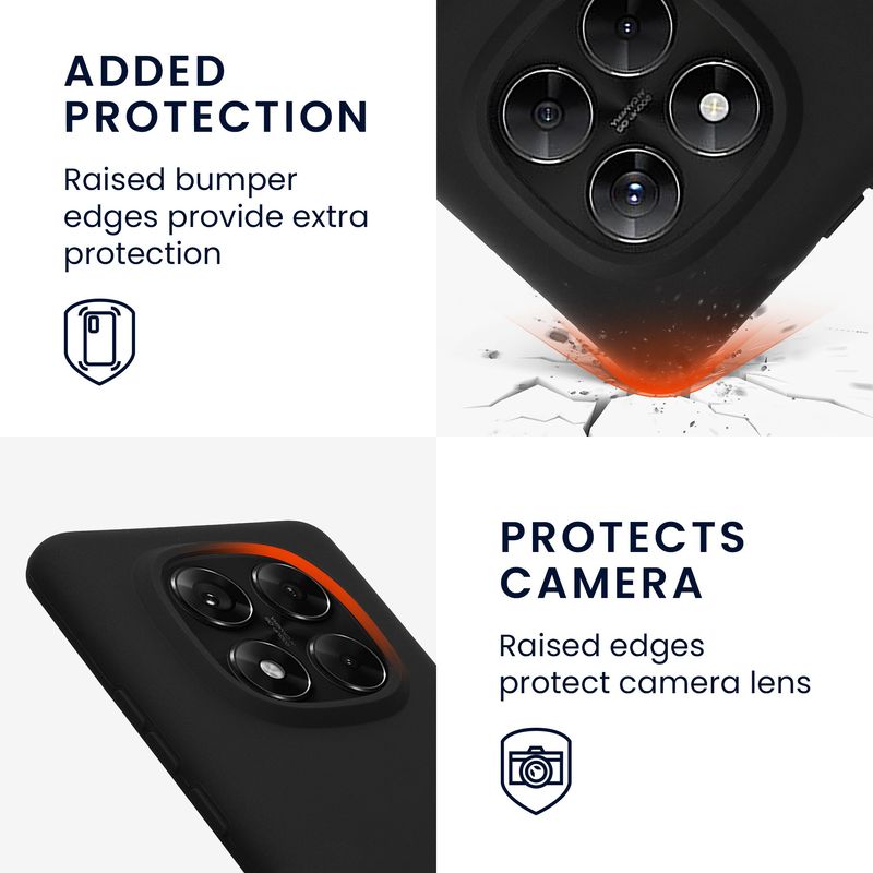 Laptop, Telefoane si Tablete - Telefoane mobile si accesorii - Accesorii Telefoane - Huse telefoane - Husa Kwmobile pentru Xiaomi Redmi Note 14 Pro 5G/Redmi Note 14 Pro Plus 5G/Poco X7, antiderapanta, silicon, negru - Infinity.ro