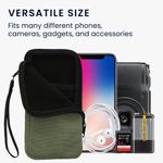 Laptop, Telefoane si Tablete - Telefoane mobile si accesorii - Accesorii Telefoane - Huse telefoane - Husa tip holster Kwmobile, protectie la zgarieturi, panza, microfibra, verde - Infinity.ro