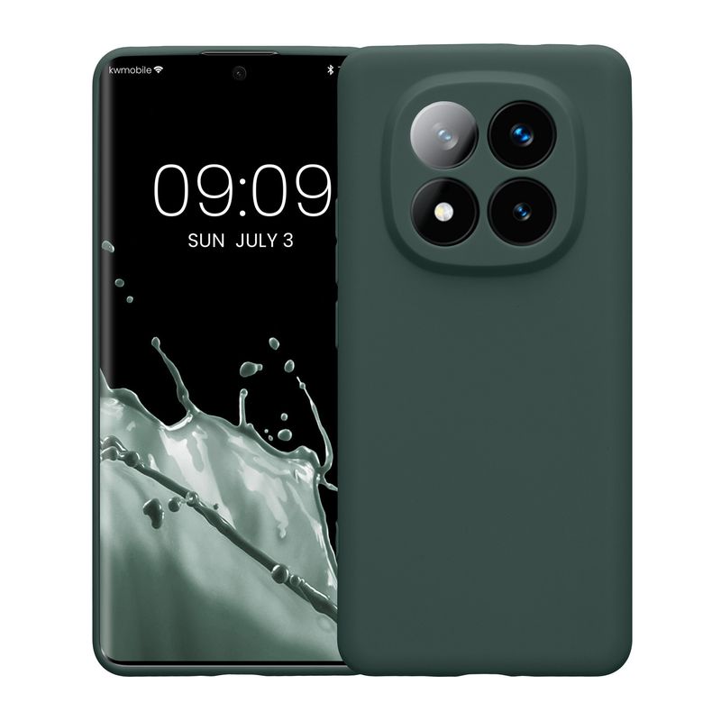 Laptop, Telefoane si Tablete - Telefoane mobile si accesorii - Accesorii Telefoane - Huse telefoane - Husa Kwmobile pentru Xiaomi Redmi Note 14 Pro+ 5G/Redmi Note 14 Pro Plus 5G, protectie la zgarieturi, silicon, verde - Infinity.ro
