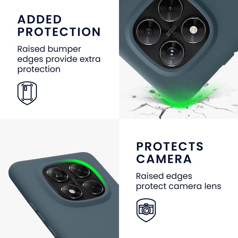 Laptop, Telefoane si Tablete - Telefoane mobile si accesorii - Accesorii Telefoane - Huse telefoane - Husa Kwmobile pentru Xiaomi Redmi Note 14 Pro 5G/Redmi Note 14 Pro Plus 5G/Poco X7, incarcare wireless, silicon, gri - Infinity.ro
