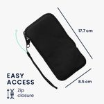 Laptop, Telefoane si Tablete - Telefoane mobile si accesorii - Accesorii Telefoane - Huse telefoane - Husa tip holster Kwmobile, protectie la zgarieturi, panza, microfibra, negru - Infinity.ro