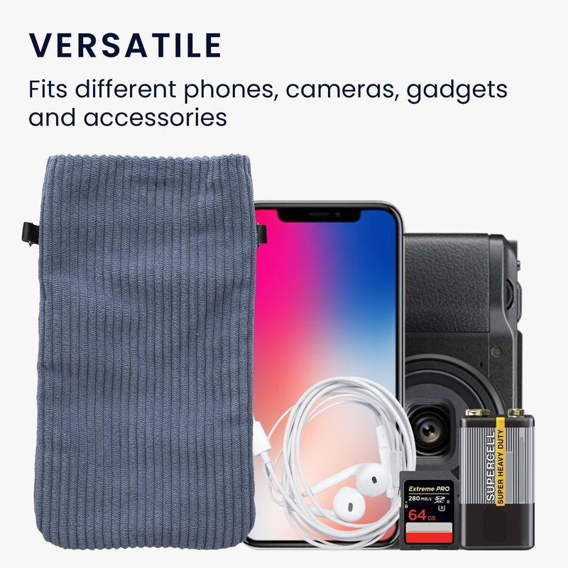 Laptop, Telefoane si Tablete - Telefoane mobile si accesorii - Accesorii Telefoane - Huse telefoane - Husa Kwmobile, inchidere magnetica, textil, nailon, albastru vintage - Infinity.ro