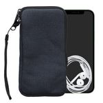 Laptop, Telefoane si Tablete - Telefoane mobile si accesorii - Accesorii Telefoane - Huse telefoane - Husa tip holster Kwmobile, protectie la praf, panza, microfibra, albastru - Infinity.ro