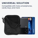 Laptop, Telefoane si Tablete - Telefoane mobile si accesorii - Accesorii Telefoane - Huse telefoane - Husa tip holster Kwmobile, inchidere cu fermoar, neopren, antracit - Infinity.ro