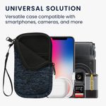 Laptop, Telefoane si Tablete - Telefoane mobile si accesorii - Accesorii Telefoane - Huse telefoane - Husa tip holster Kwmobile, protectie la zgarieturi, neopren, albastru, negru - Infinity.ro