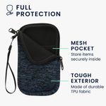 Laptop, Telefoane si Tablete - Telefoane mobile si accesorii - Accesorii Telefoane - Huse telefoane - Husa tip holster Kwmobile, protectie la zgarieturi, neopren, albastru, negru - Infinity.ro