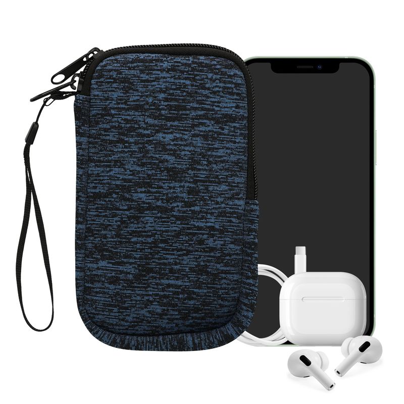 Laptop, Telefoane si Tablete - Telefoane mobile si accesorii - Accesorii Telefoane - Huse telefoane - Husa tip holster Kwmobile, protectie la zgarieturi, neopren, albastru, negru - Infinity.ro