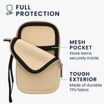 Laptop, Telefoane si Tablete - Telefoane mobile si accesorii - Accesorii Telefoane - Huse telefoane - Husa tip holster Kwmobile, anti-alunecare, protectie la zgarieturi, protectie la praf, neopren, bej - Infinity.ro