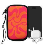 Laptop, Telefoane si Tablete - Telefoane mobile si accesorii - Accesorii Telefoane - Huse telefoane - Husa Kwmobile, protectie la socuri, protectie la zgarieturi, neopren, roz, portocaliu - Infinity.ro