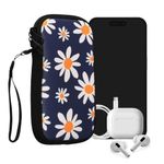 Laptop, Telefoane si Tablete - Telefoane mobile si accesorii - Accesorii Telefoane - Huse telefoane - Husa universala Kwmobile, protectie la socuri, protectie la zgarieturi, neopren, albastru, alb - Infinity.ro