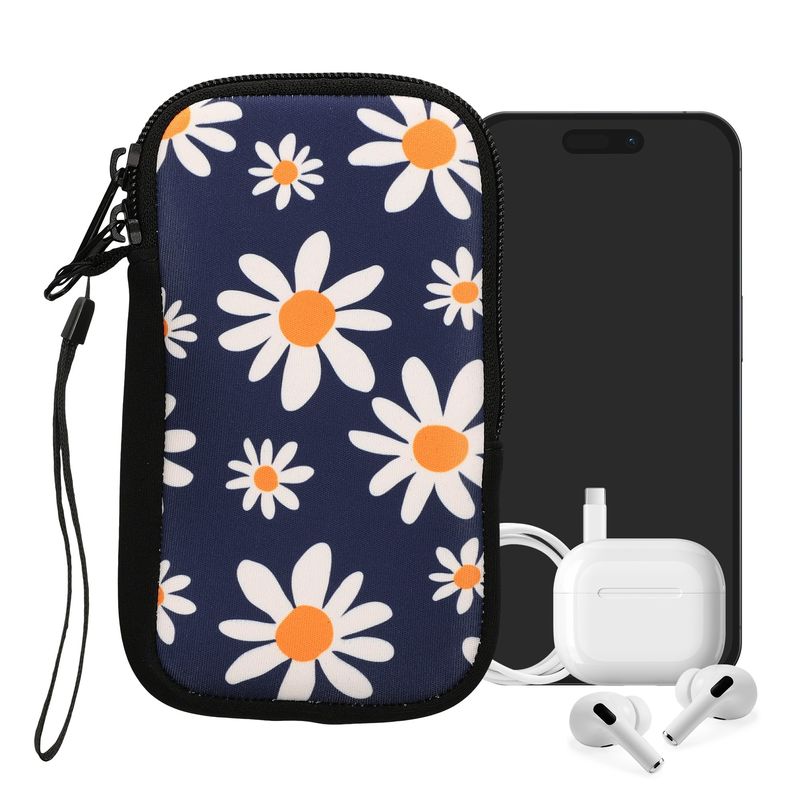 Laptop, Telefoane si Tablete - Telefoane mobile si accesorii - Accesorii Telefoane - Huse telefoane - Husa universala Kwmobile, protectie la socuri, protectie la zgarieturi, neopren, albastru, alb - Infinity.ro