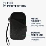 Laptop, Telefoane si Tablete - Telefoane mobile si accesorii - Accesorii Telefoane - Huse telefoane - Husa tip holster Kwmobile, anti-alunecare, protectie la zgarieturi, neopren, gri, alb - Infinity.ro
