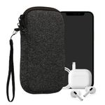 Laptop, Telefoane si Tablete - Telefoane mobile si accesorii - Accesorii Telefoane - Huse telefoane - Husa tip holster Kwmobile, anti-alunecare, protectie la zgarieturi, neopren, gri, alb - Infinity.ro