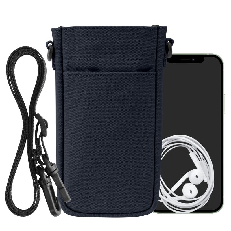 Laptop, Telefoane si Tablete - Telefoane mobile si accesorii - Accesorii Telefoane - Huse telefoane - Husa universala Kwmobile, inchidere magnetica, microfibra, protectie la zgarieturi, albastru - Infinity.ro