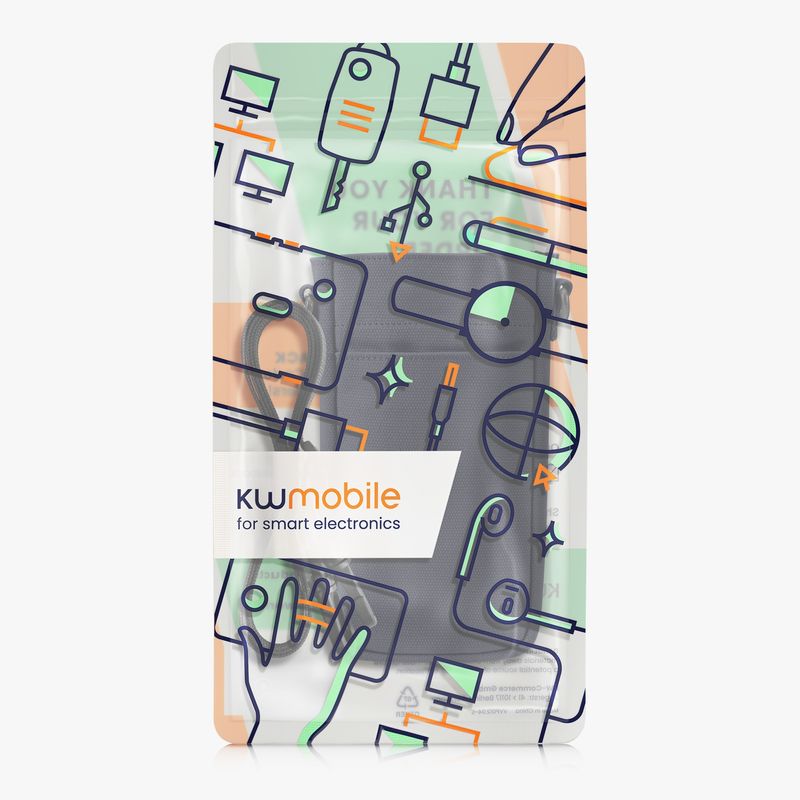 Laptop, Telefoane si Tablete - Telefoane mobile si accesorii - Accesorii Telefoane - Huse telefoane - Husa universala Kwmobile, inchidere magnetica, microfibra, protectie la zgarieturi, albastru - Infinity.ro