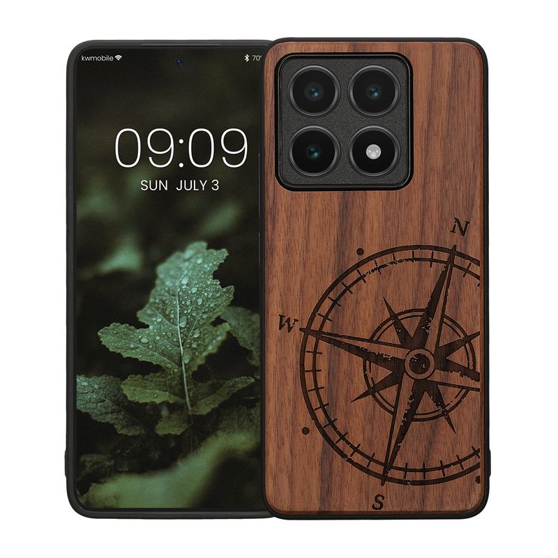 Laptop, Telefoane si Tablete - Telefoane mobile si accesorii - Accesorii Telefoane - Huse telefoane - Husa tip bumper Kwmobile pentru Xiaomi 14T, anti-alunecare, lemn, TPU, maro - Infinity.ro