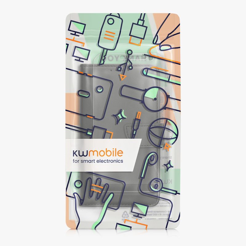 Laptop, Telefoane si Tablete - Telefoane mobile si accesorii - Accesorii Telefoane - Huse telefoane - Husa tip portofel Kwmobile pentru Samsung Galaxy Xcover 3, inchidere magnetica, buzunar card, piele ecologica, negru - Infinity.ro